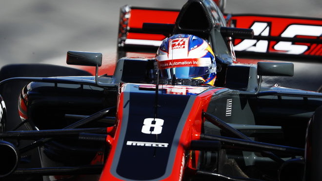 Romain Grosjean s Haasem VF-17