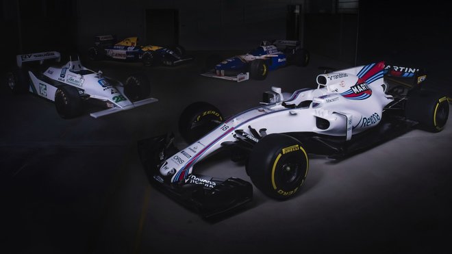Williams FW40 - Mercedes v sousedství úspěšných vozů z historie značky