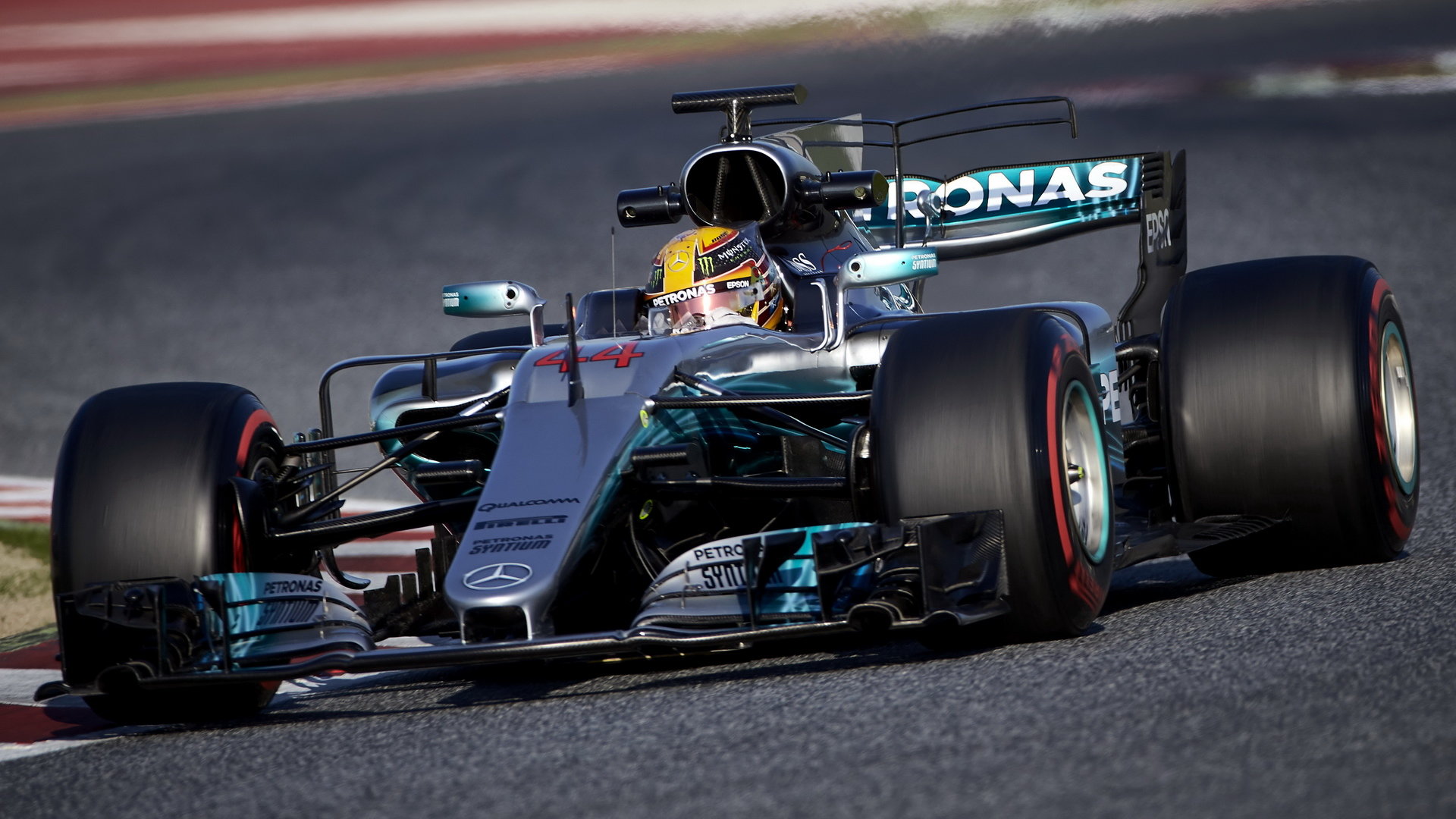 Lewis Hamilton na Mercedesu W08