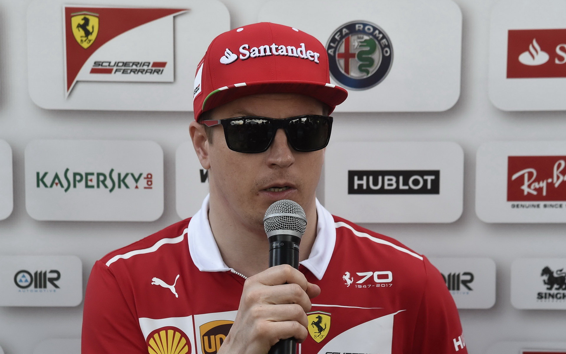 Kimi Räikkönen po závodě v Austrálii