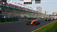 Fernando Alonso s McLarenem ve Velké ceně Austrálie 2017