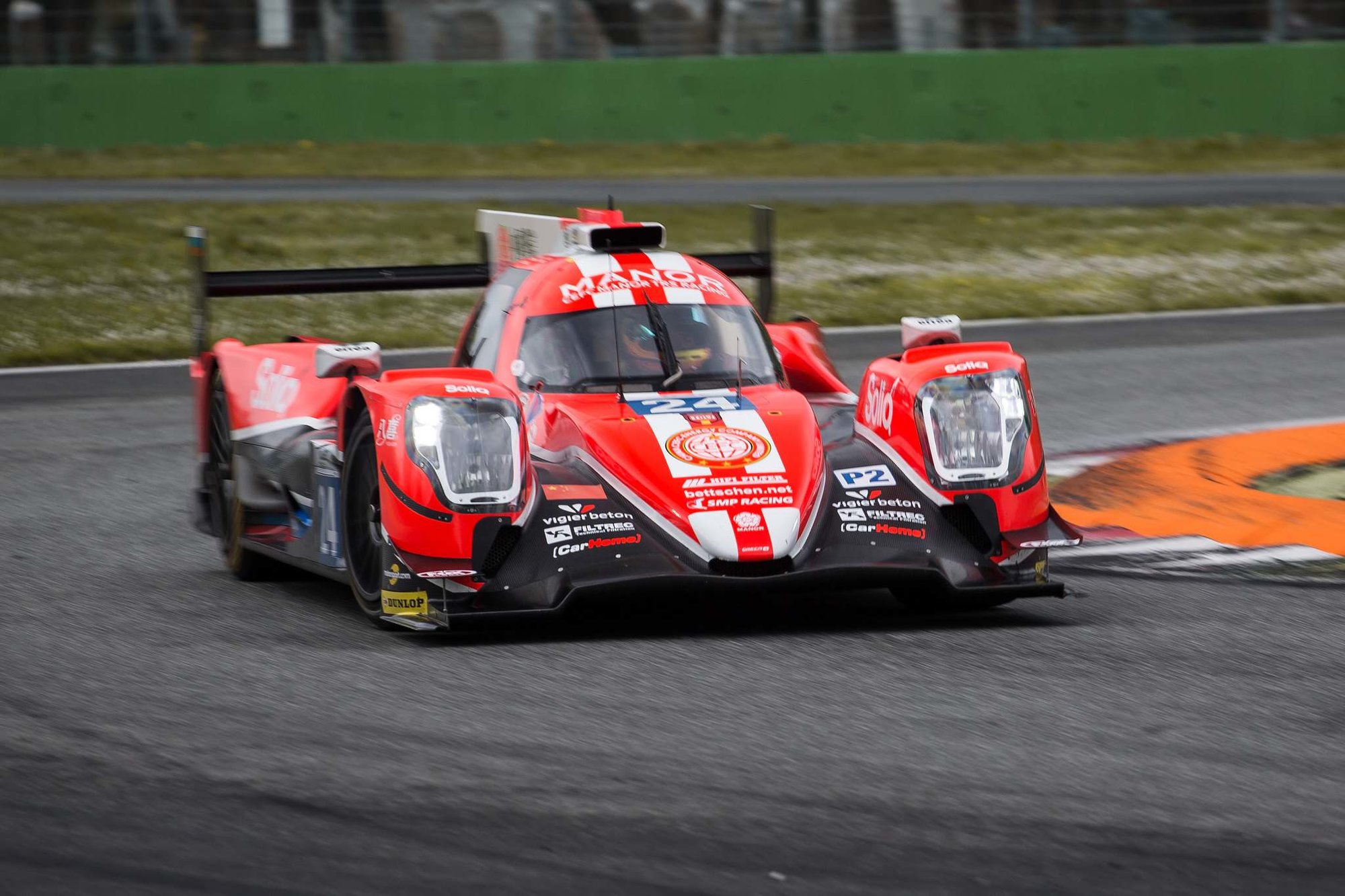 Vitalij Petrov ve voze Oreca 07 týmu CEFC Manor TRS Racing při předsezónních testech WEC v Monze