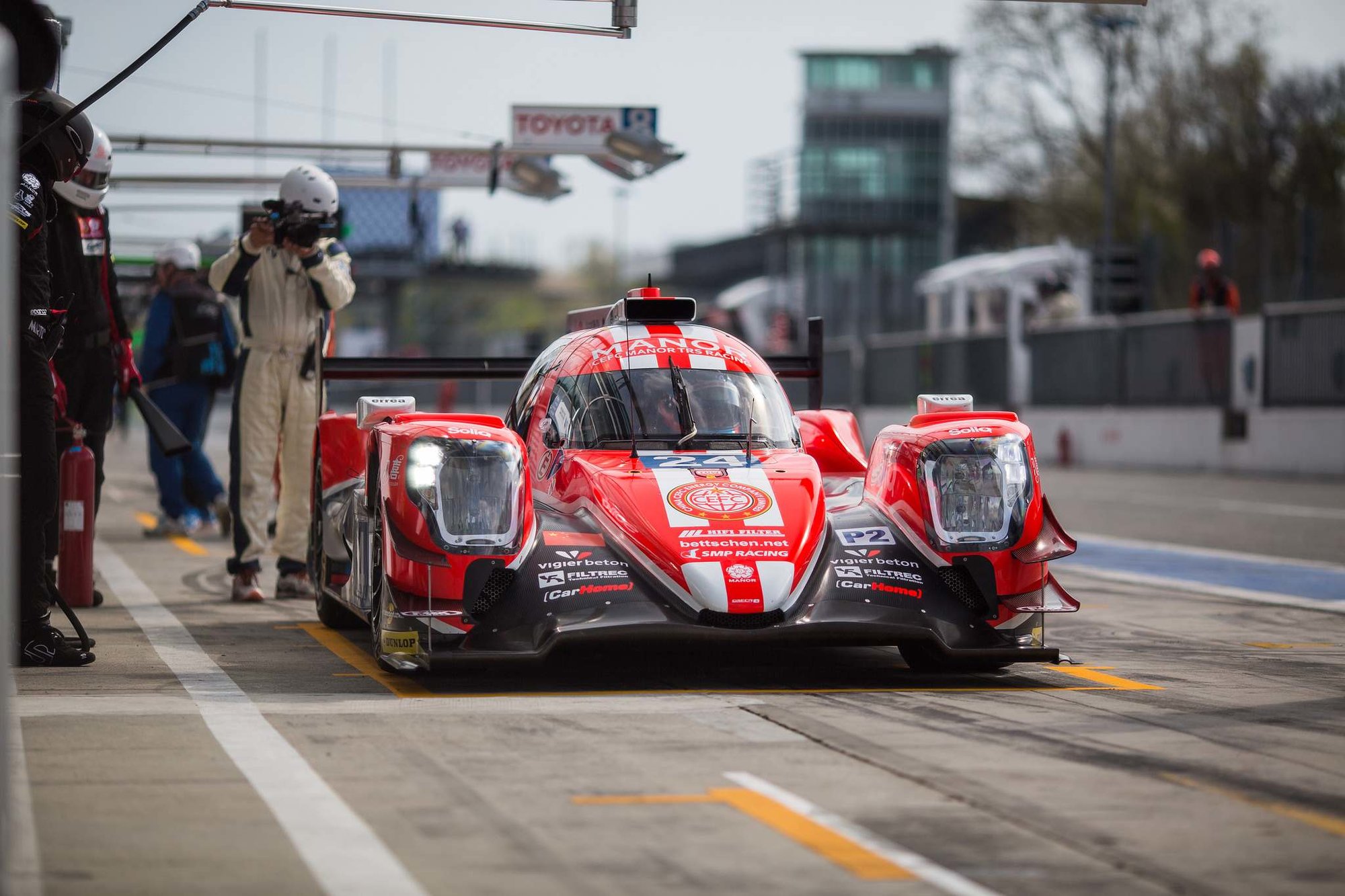 Vitalij Petrov ve voze Oreca 07 týmu CEFC Manor TRS Racing při předsezónních testech WEC v Monze