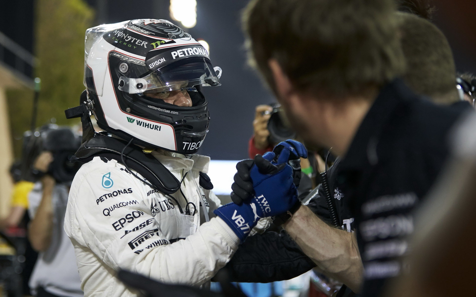 Valtteri Bottas po kvalifikaci v Bahrajnu
