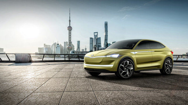 Škoda Vision E je ve formě konceptu připravena zazářit na autosalonu v čínském Šanghaji