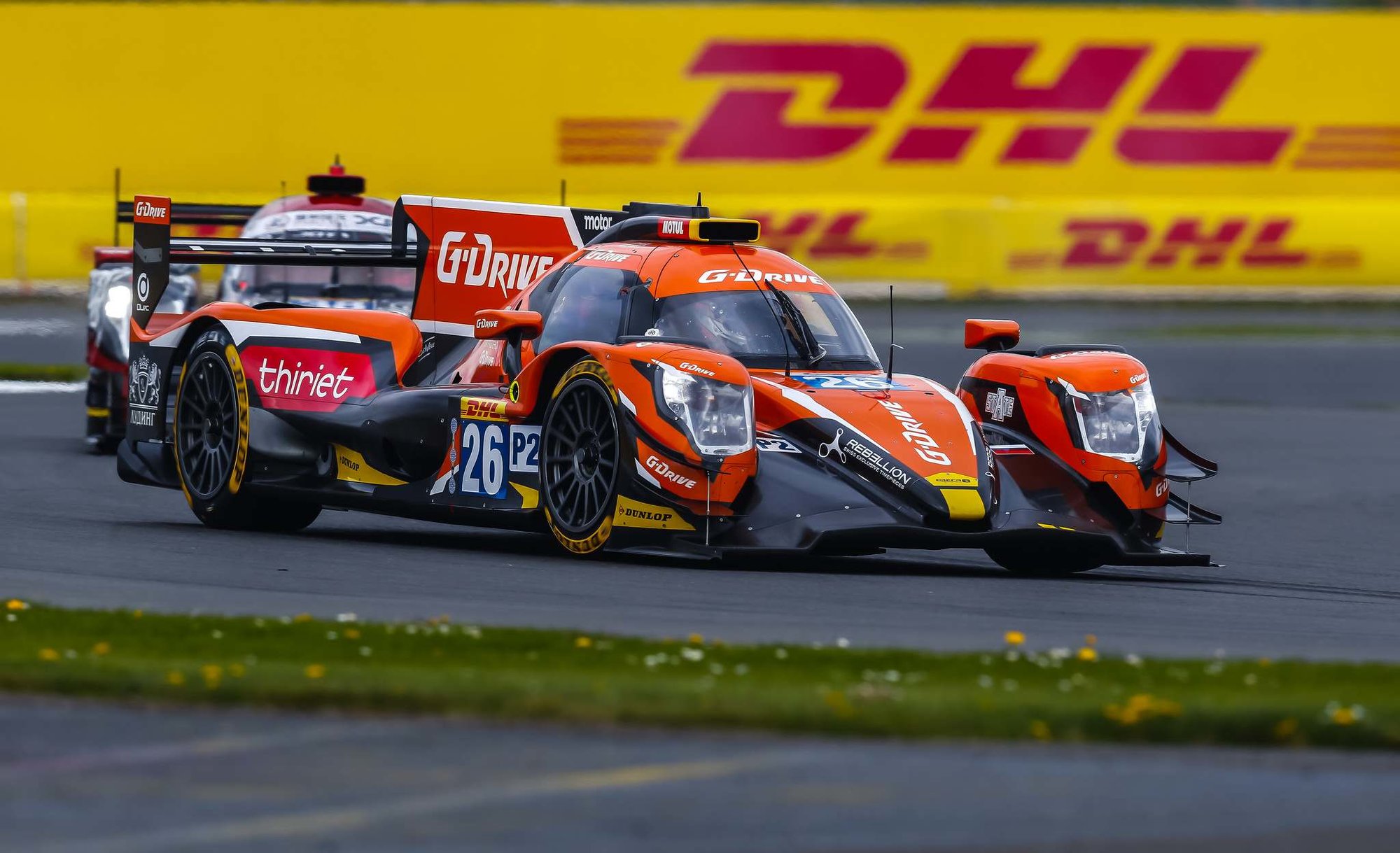 Prototyp LMP2 Oreca07 týmu G-Drive Racing s posádkou Pierre Thiriet, Roman Rusinov, Alex Lynn