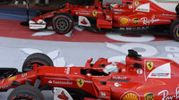 Sebastian Vettel a Kimi Räikkönen po závodě v Soči
