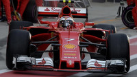 Kimi Räikkönen v závodě v Soči