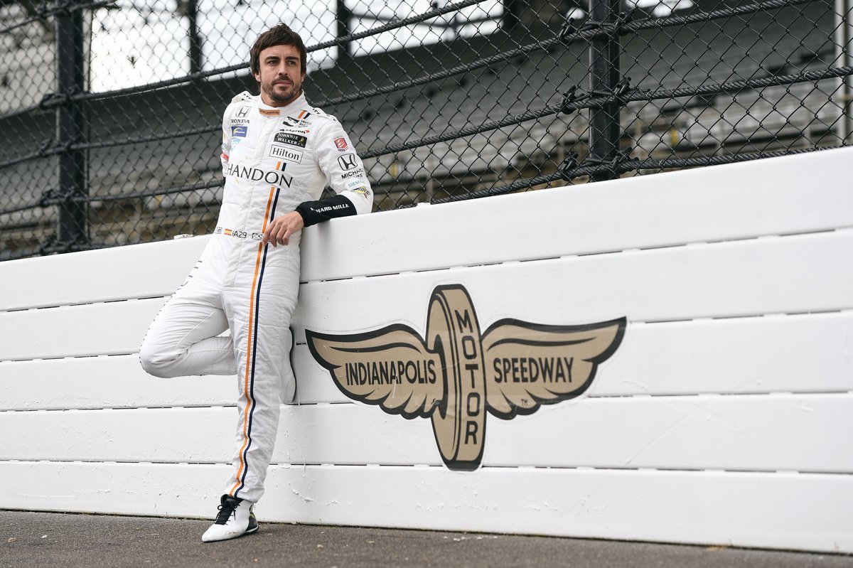 Fernando Alonso před testem v Indianapolis