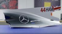 Kryt motoru Lewise Hamiltona pro Velkou cenu Španělska