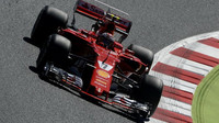 Kimi Räikkönen při tréninku v Barceloně