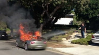 Požár vozu BMW Z4