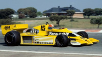 Renault RS01 při GP Španělska 1978, za volantem Jean-Pierre Jabouille