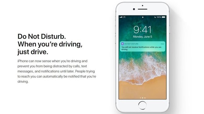 Apple zavádí novou službu "Do Not Disturb While Driving"