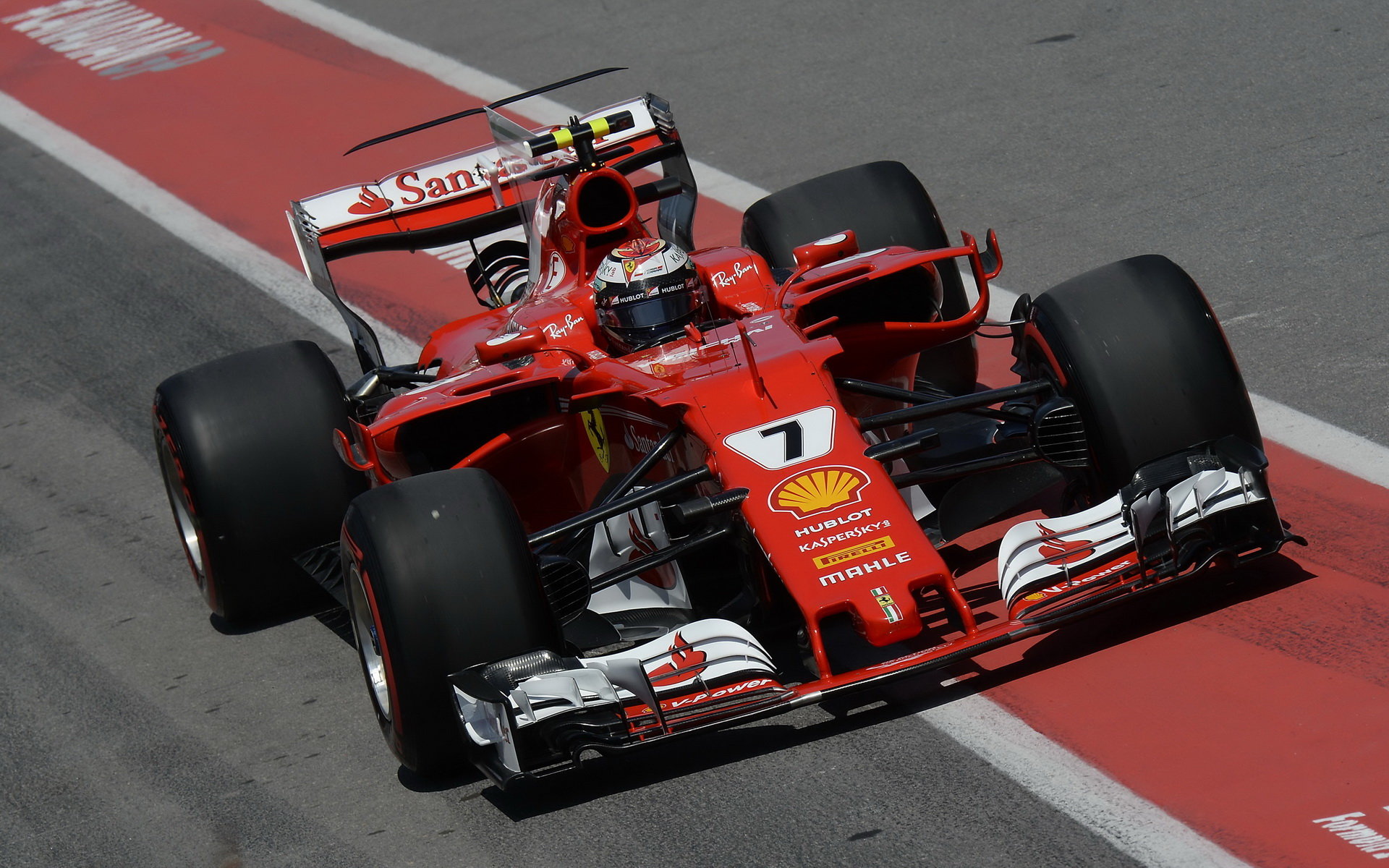 Kimi Räikkönen v kvalifikaci v Kanadě