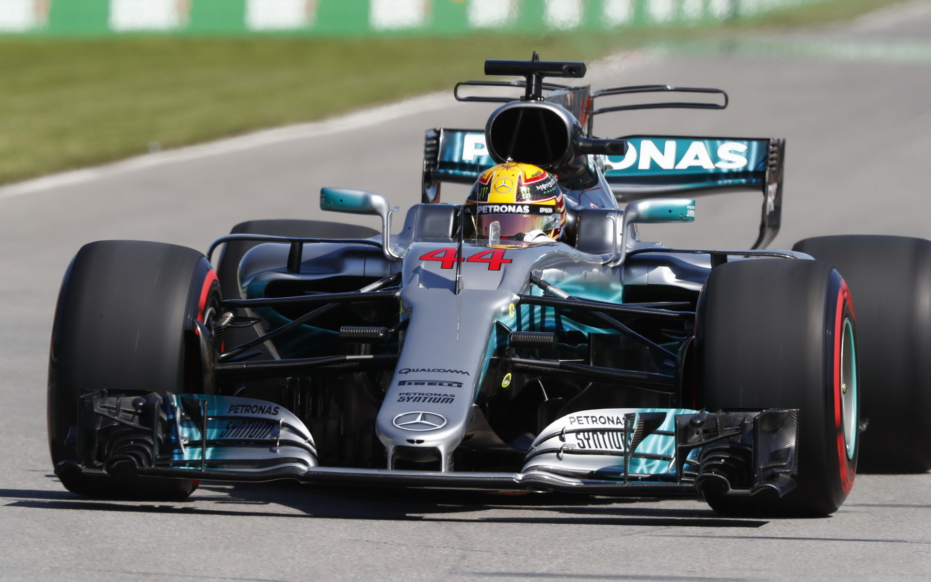 Lewis Hamilton v kvalifikaci v Kanadě