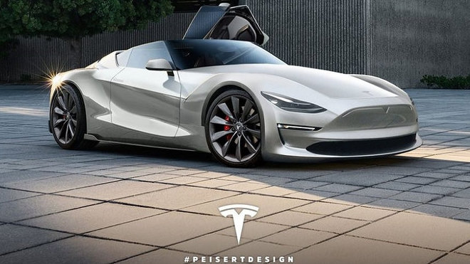 Koncept Tesla Roadster od Peisert Design