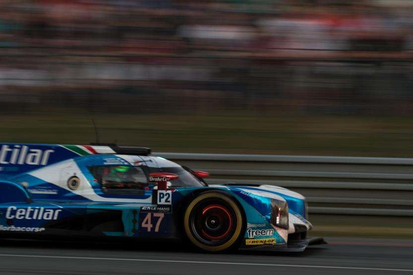 Prototyp LMP2 Dallara P-217 týmu Cetillar Villorba Corse s posádkou Andrea Belicchi, Giorgio Semagiotto, Roberto Lacorte