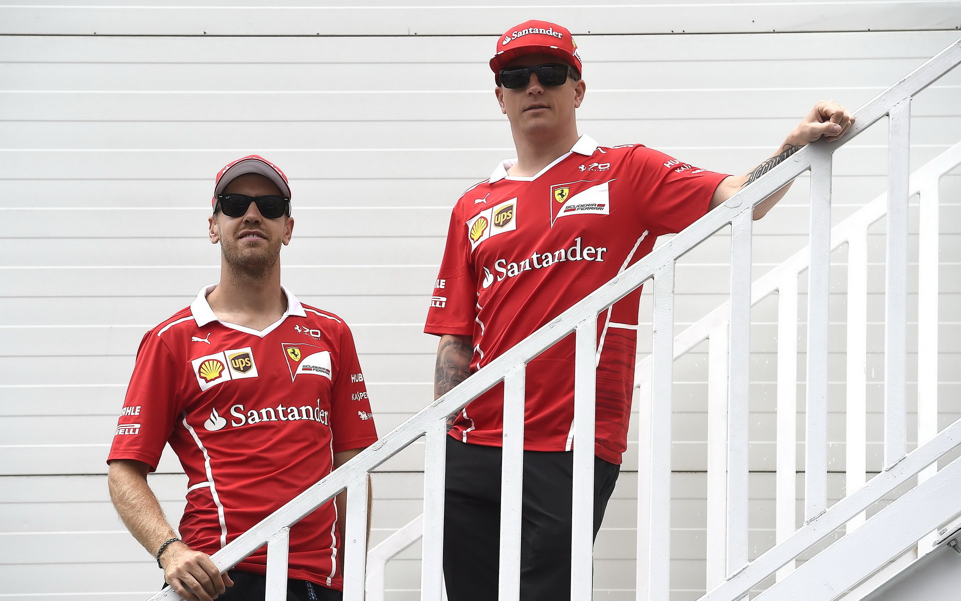 Sebastian Vettel a Kimi Räikkönen v Baku