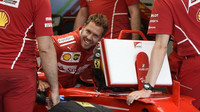 Sebastian Vettel se připravuje na závodní víkend v Baku