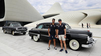 Daniel Ricciardo a Max Verstappen v Baku