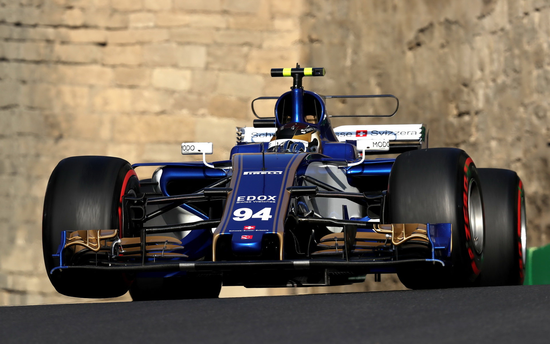 Pascal Wehrlein při tréninku v Baku