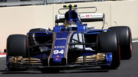 Pascal Wehrlein při tréninku v Baku