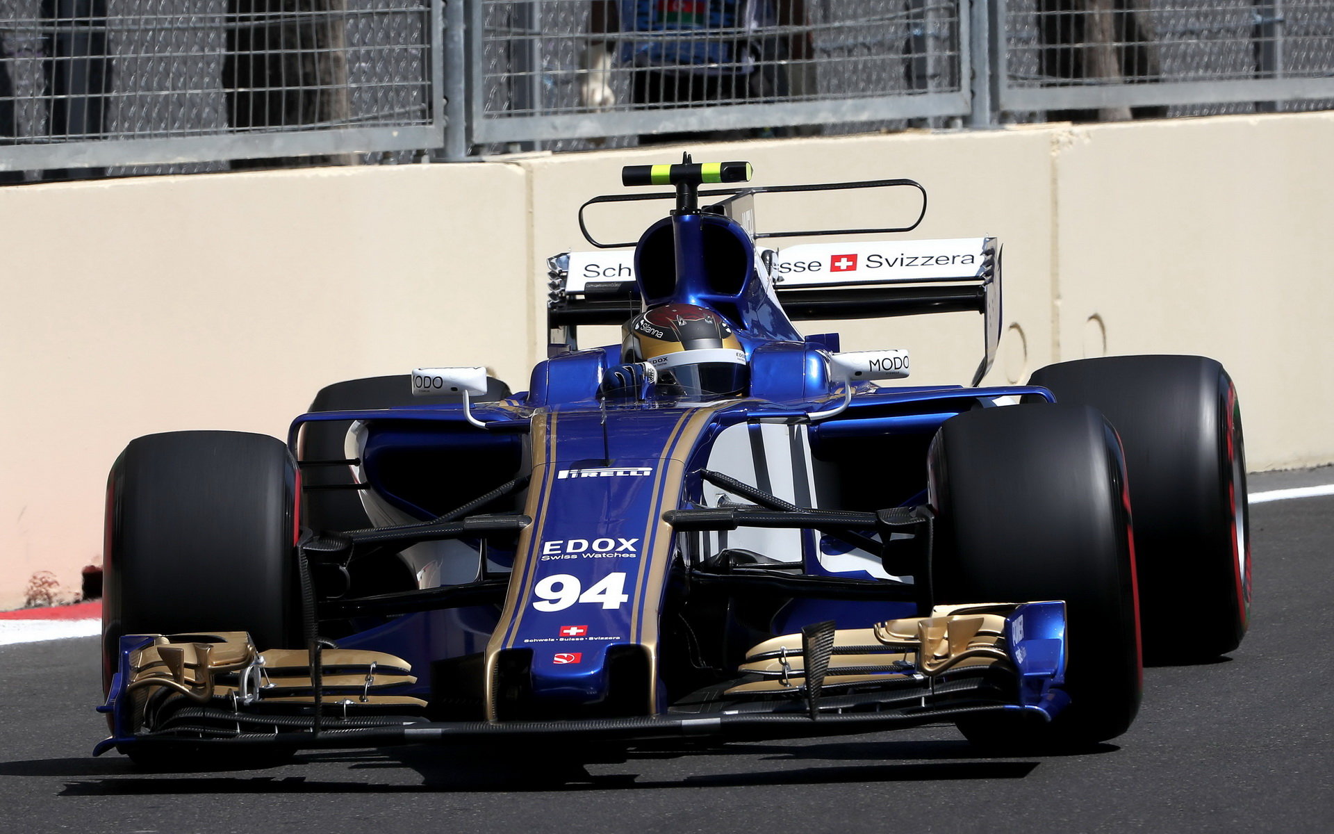 Pascal Wehrlein při tréninku v Baku