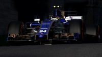 Pascal Wehrlein při tréninku v Baku