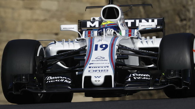 Felipe Massa v Baku doplatil na technickou závadu, Williams to pak hodně mrzelo