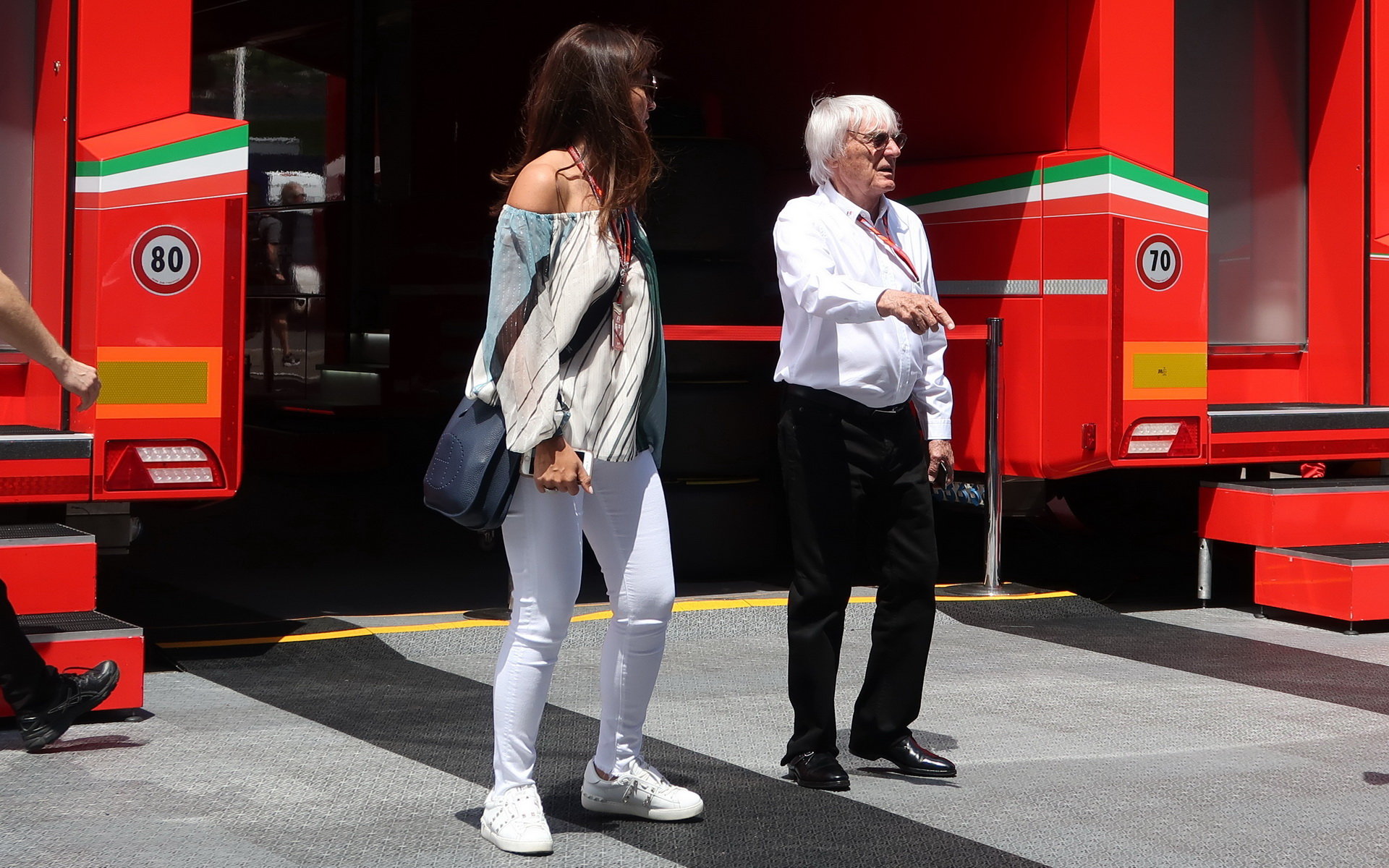 Bernie Ecclestone se svou manželkou v Rakousku