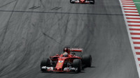 Sebastian Vettel v závodě v Rakousku
