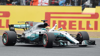 Lewis Hamilton v kvalifikaci v Silverstone