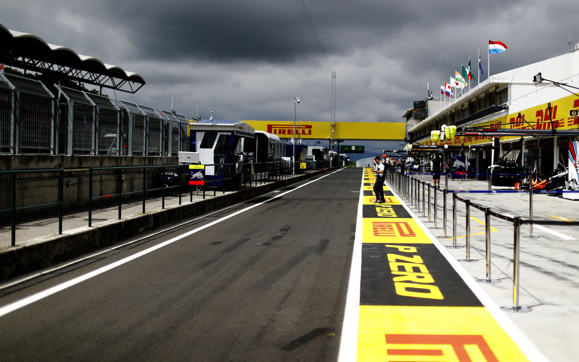 Pitlane v Maďarsku