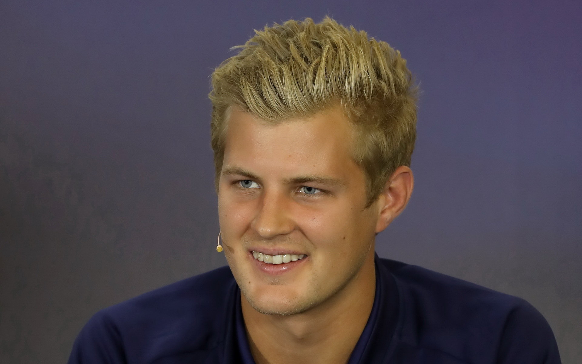 Marcus Ericsson na tiskovce v Maďarsku