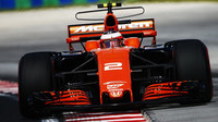 Stoffel Vandoorne s McLarenem MCL32 na Hungaroringu