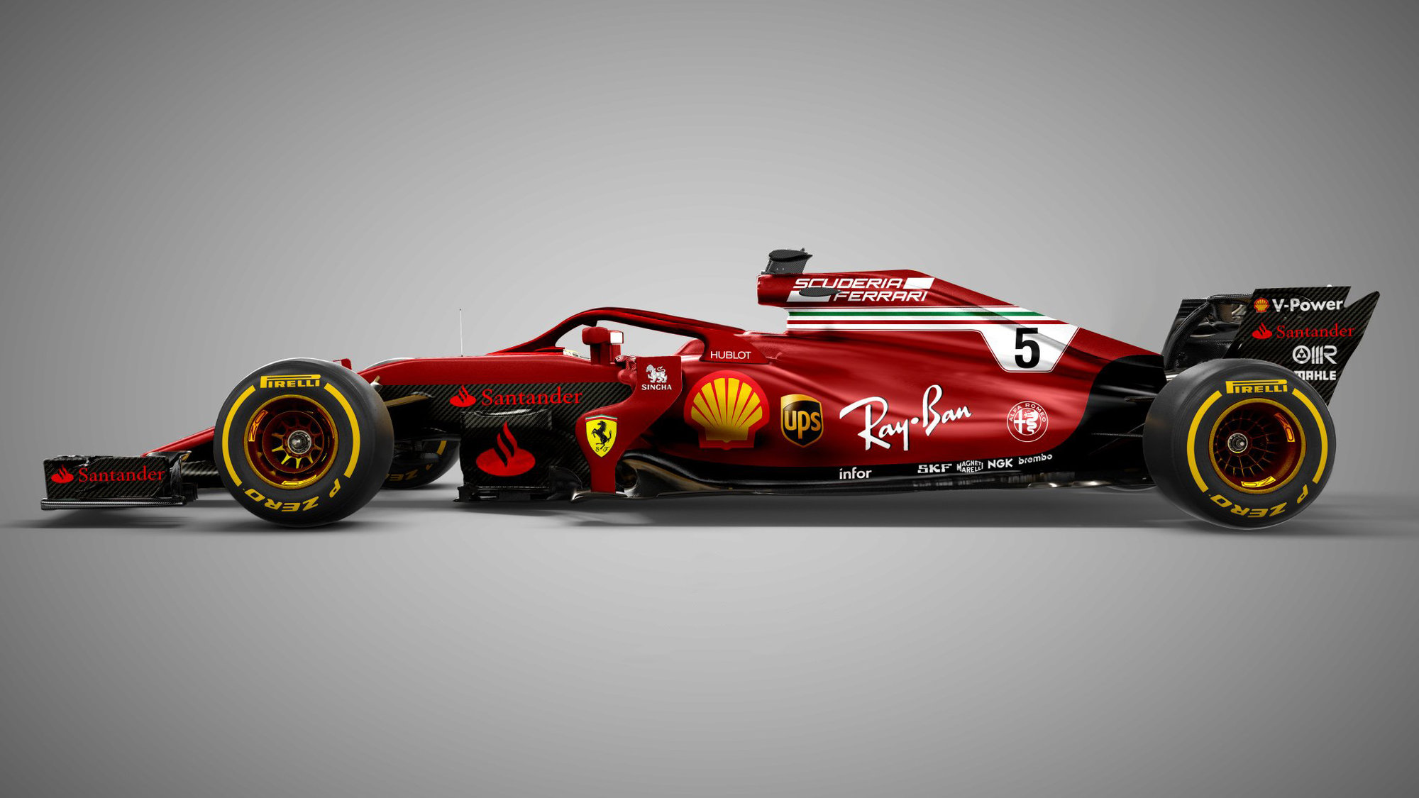 Návrh budoucí možné podoby Ferrari s ochranou kokpitu