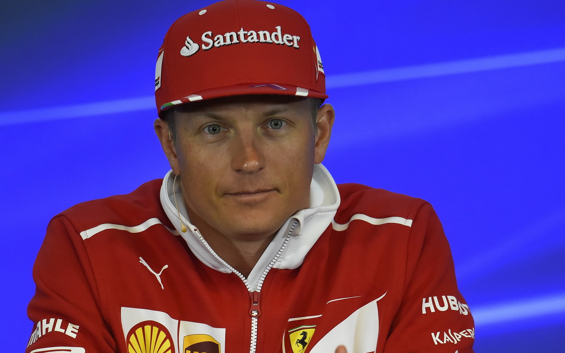 Kimi Räikkönen na tiskovce v Belgii