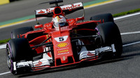 Sebastian Vettel při tréninku v Belgii