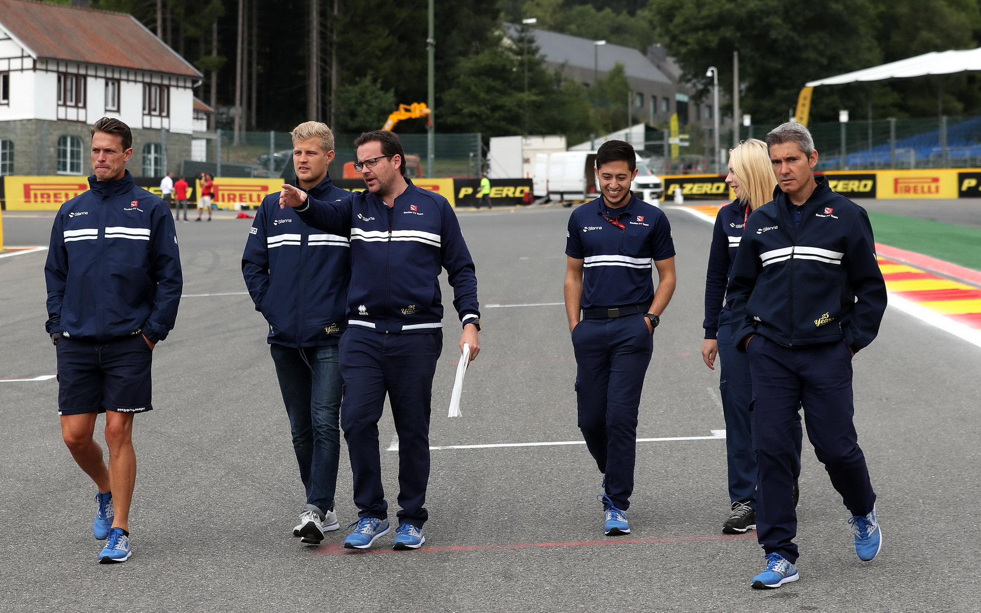 Marcus Ericsson se seznamuje s tratí v Belgii