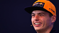 Max Verstappen na tiskovce v Belgii