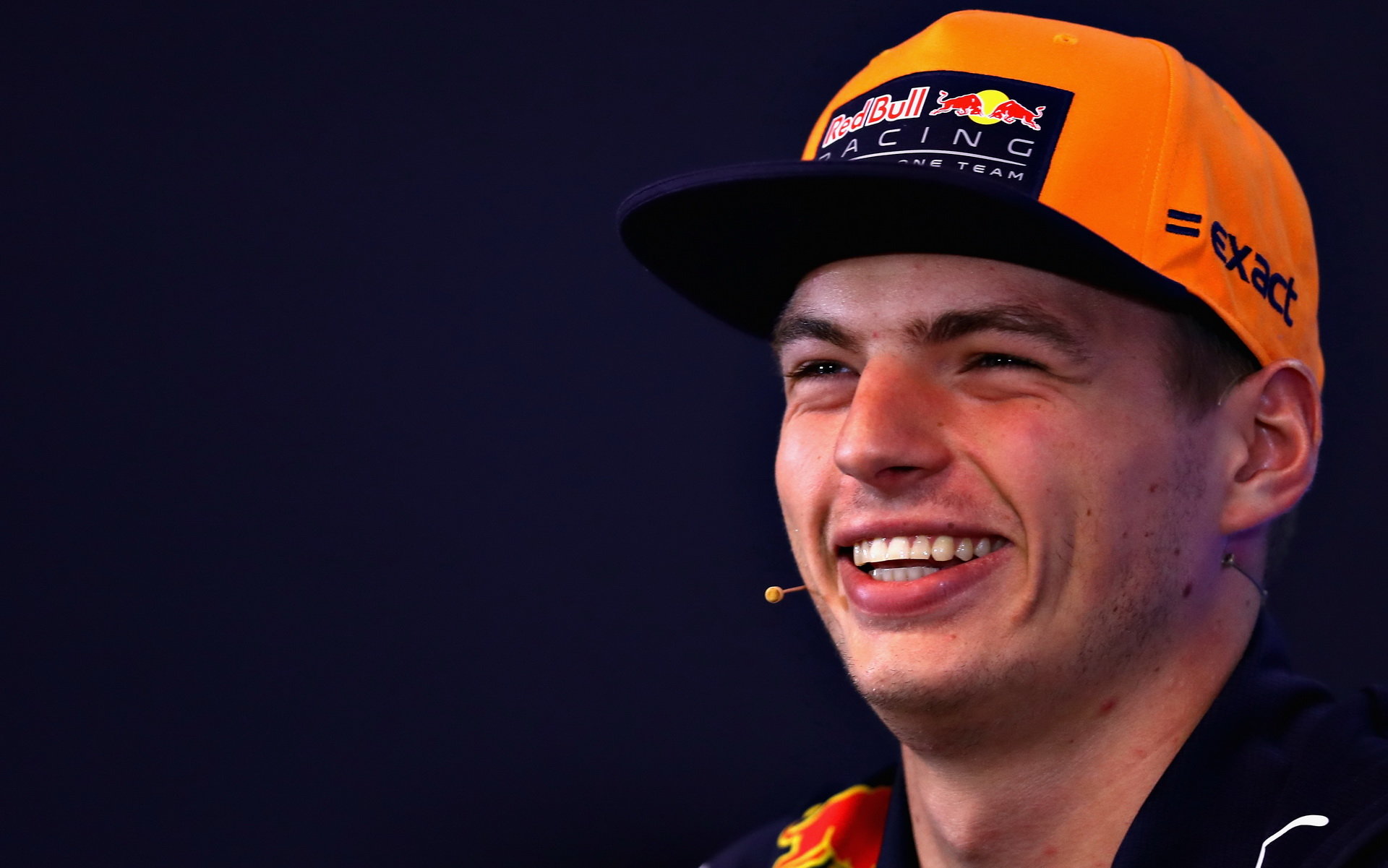 Max Verstappen na tiskovce v Belgii