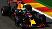 Daniel Ricciardo při tréninku v Belgii