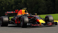 Max Verstappen v kvalifikaci v Belgii