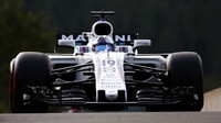 Felipe Massa při tréninku v Belgii