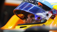 Fernado Alonso v závodě v Belgii