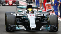 Lewis Hamilton po závodě v Belgii