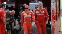 Kimi Räikkönen a Maurizio Arrivabene v Itálii