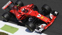 Kimi Räikkönen při tréninku v Itálii
