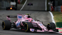 Esteban Ocon při tréninku v Itálii